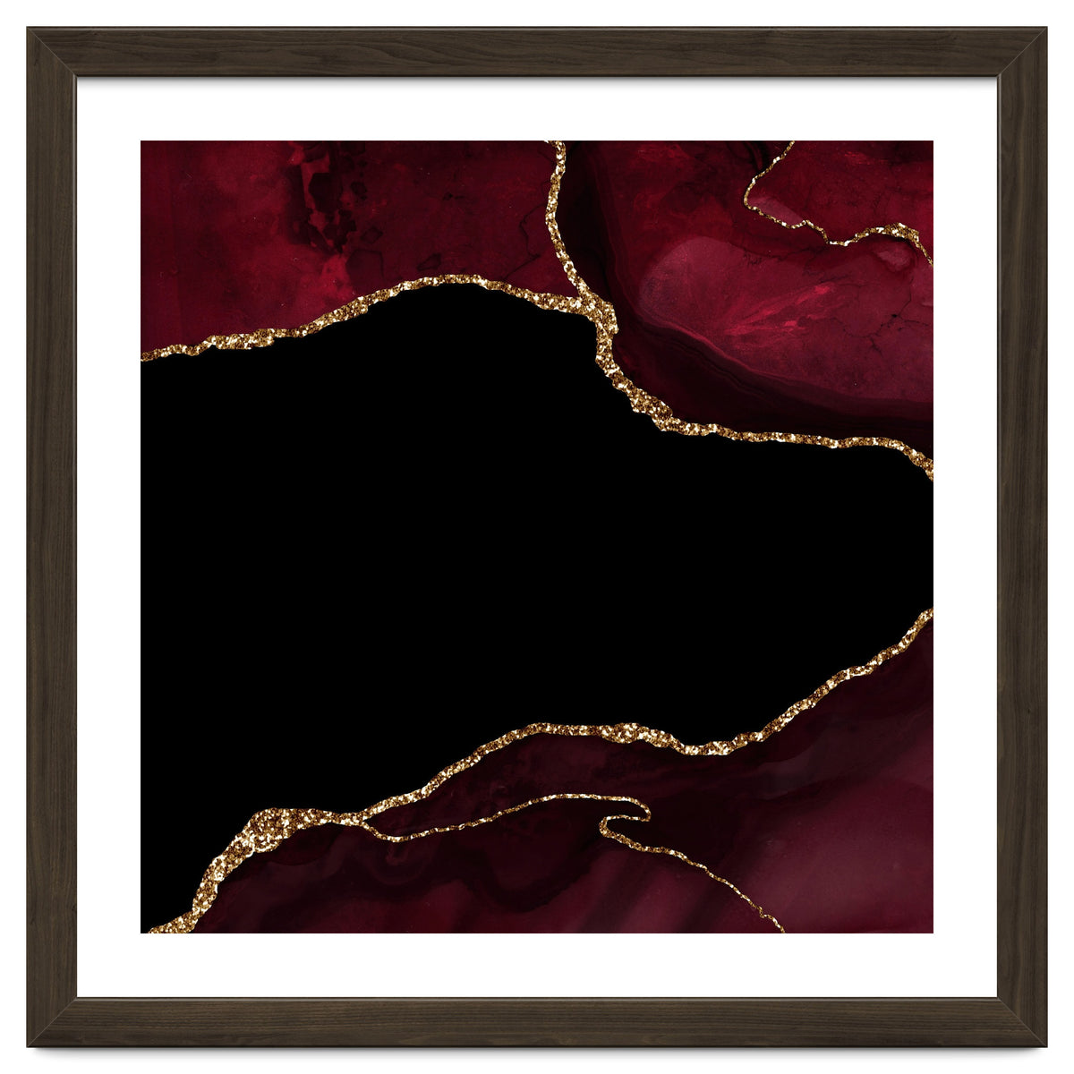 Burgundy & Gold Agate Texture 04