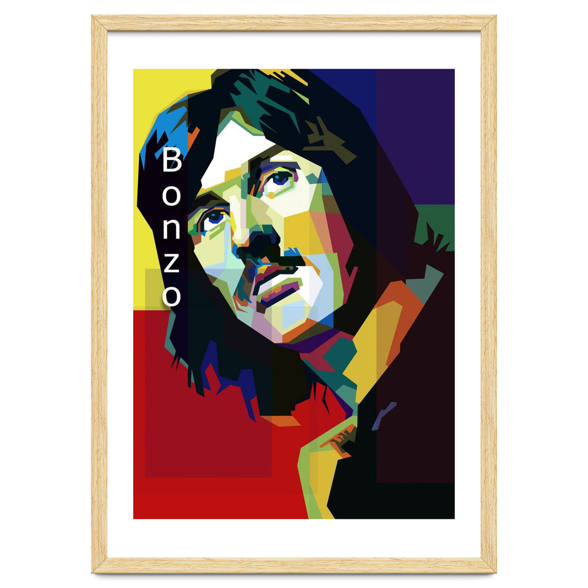 John Bonham Led Zeppelin Pop Art WPAP