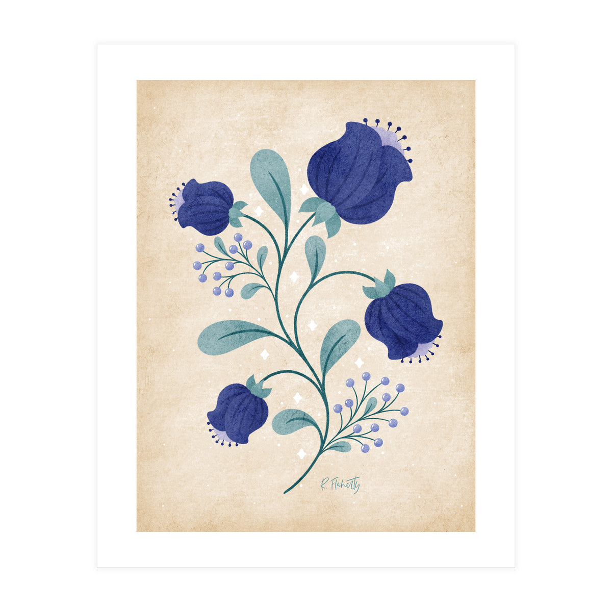 Blue Anemones Print Copy (Print Only)