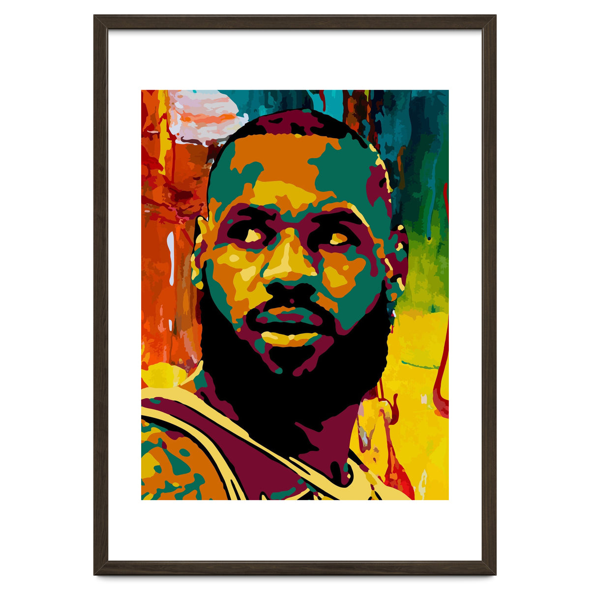 LeBron James Colorful abstract