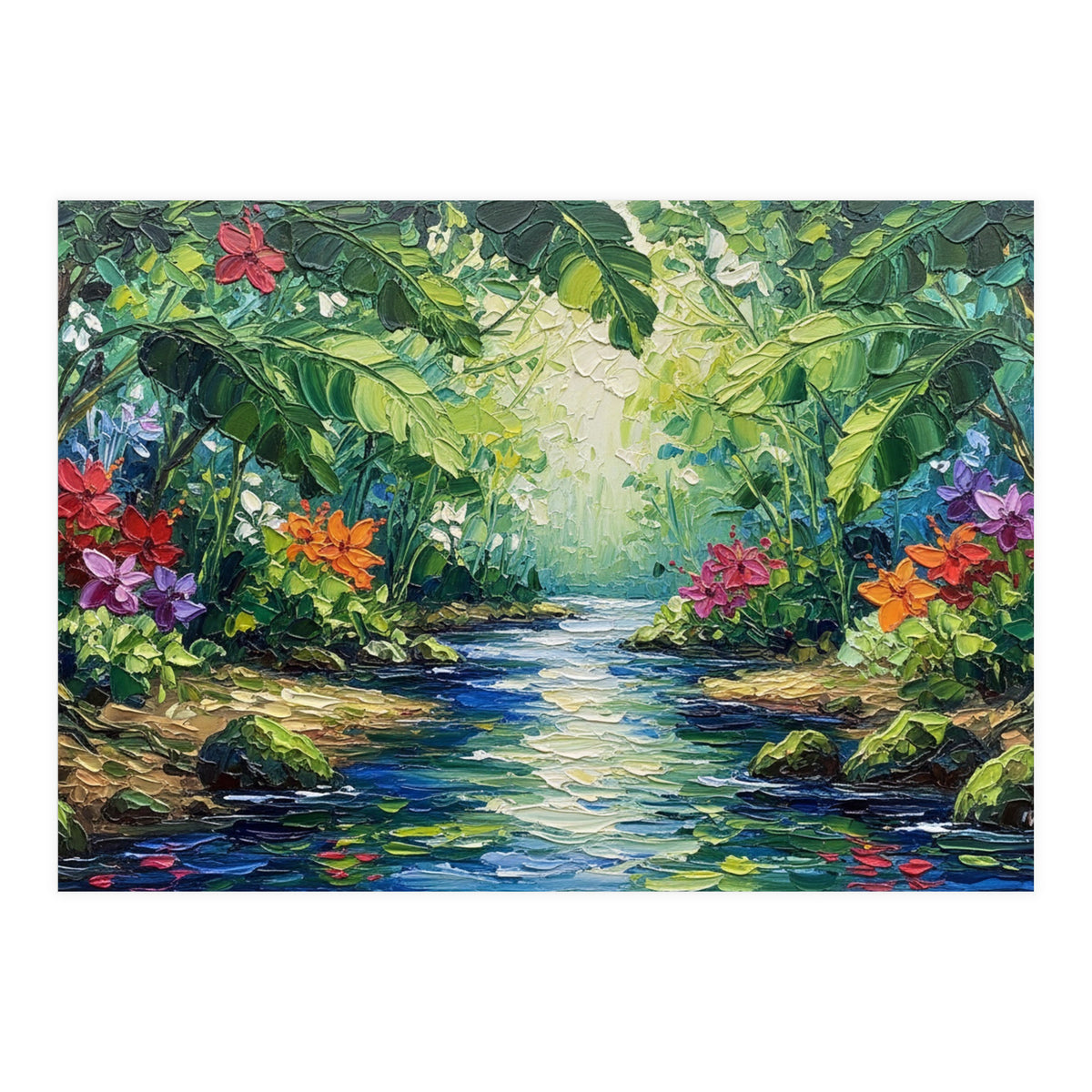 Tropical Jungle Oasis (Print Only)