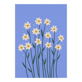 Simple Daisies - periwinkle (Print Only) thumbnail