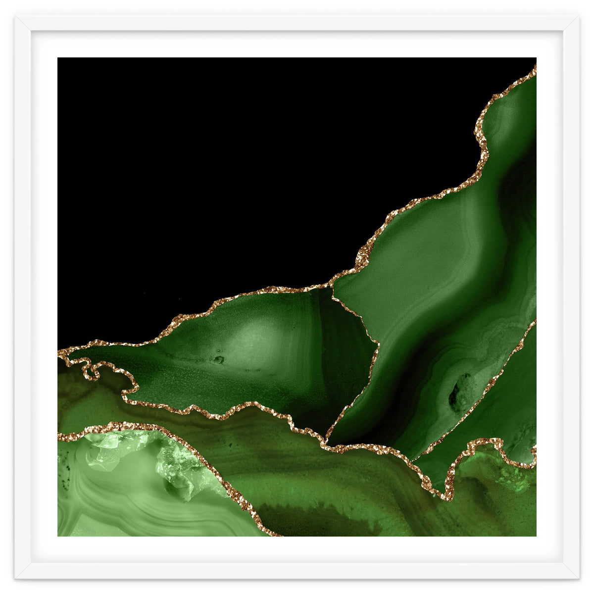 Green & Gold Agate Texture 03