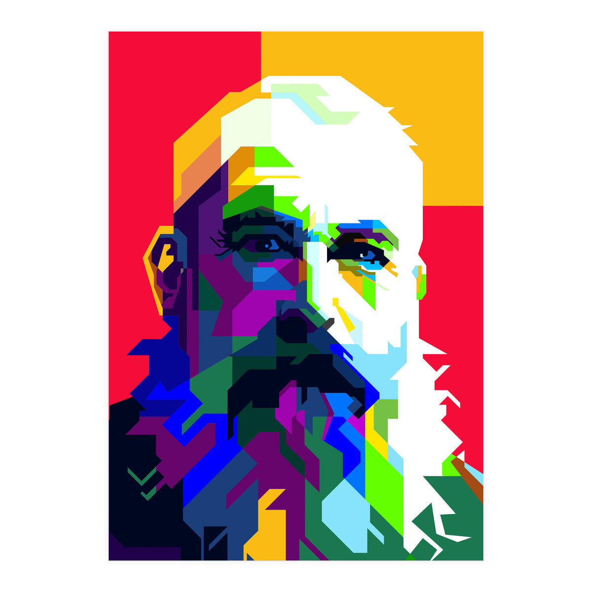 Claude Monet Artist Painting WPAP Trending Now (Print Only)