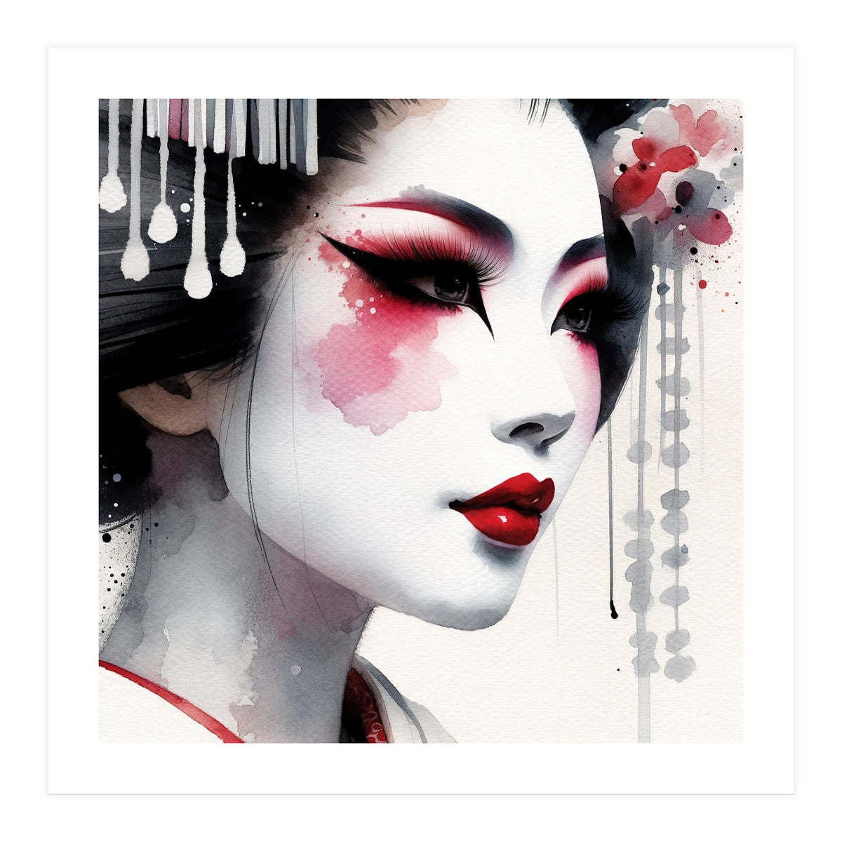 Porcelain Bloom Modern Geisha (Print Only)