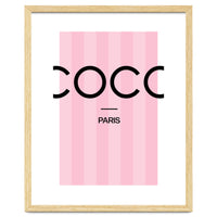 Paris Fashion Quote Art, Coco Chanel, Chic Decor