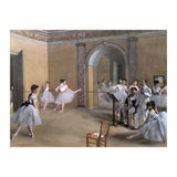 The Dance Foyer at the Opera on the rue Le Peletier, 1872 - 32x46 cm - oil on canvas. (Print Only) thumbnail