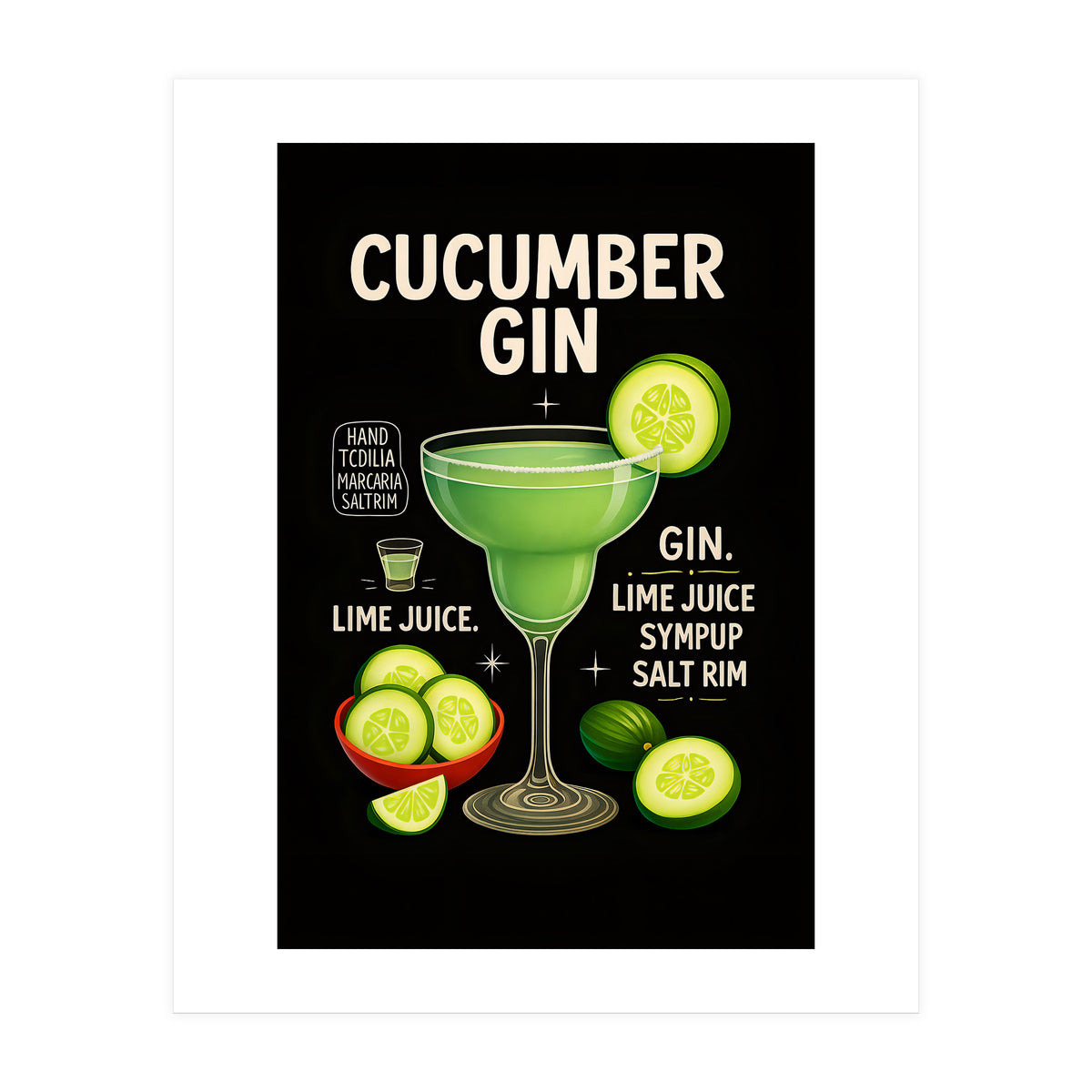 Cucumber Gin (Print Only)