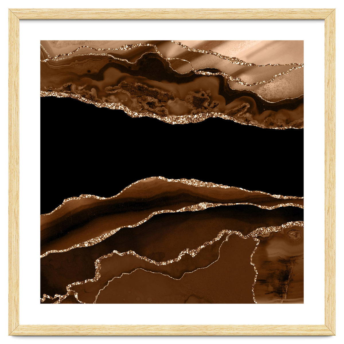 Brown & Gold Agate Texture 11