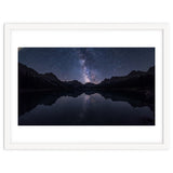 Starlit Reflection: Milky Way Over Mountain Lake thumbnail
