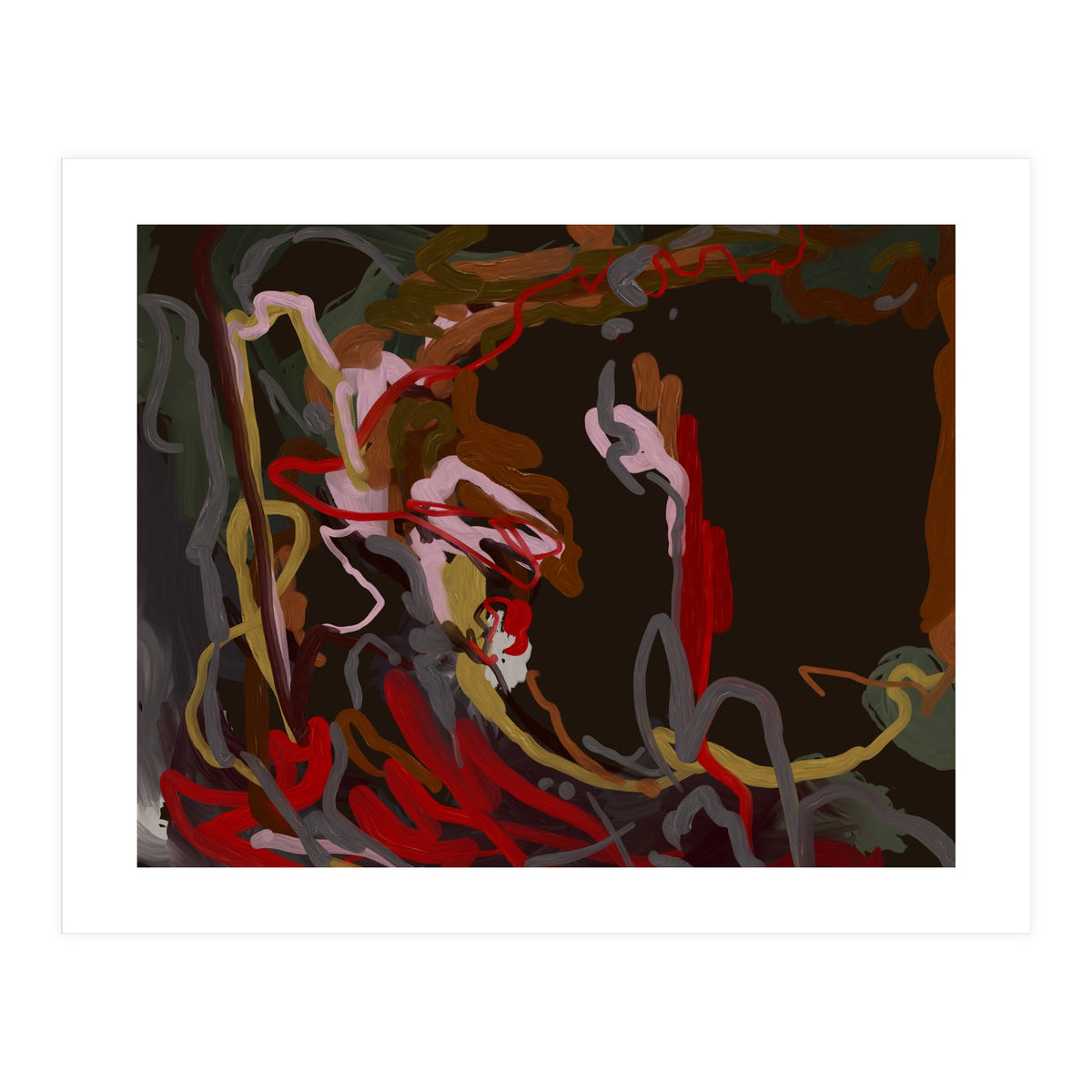 Abstract Fluidity oil painting (Print Only)