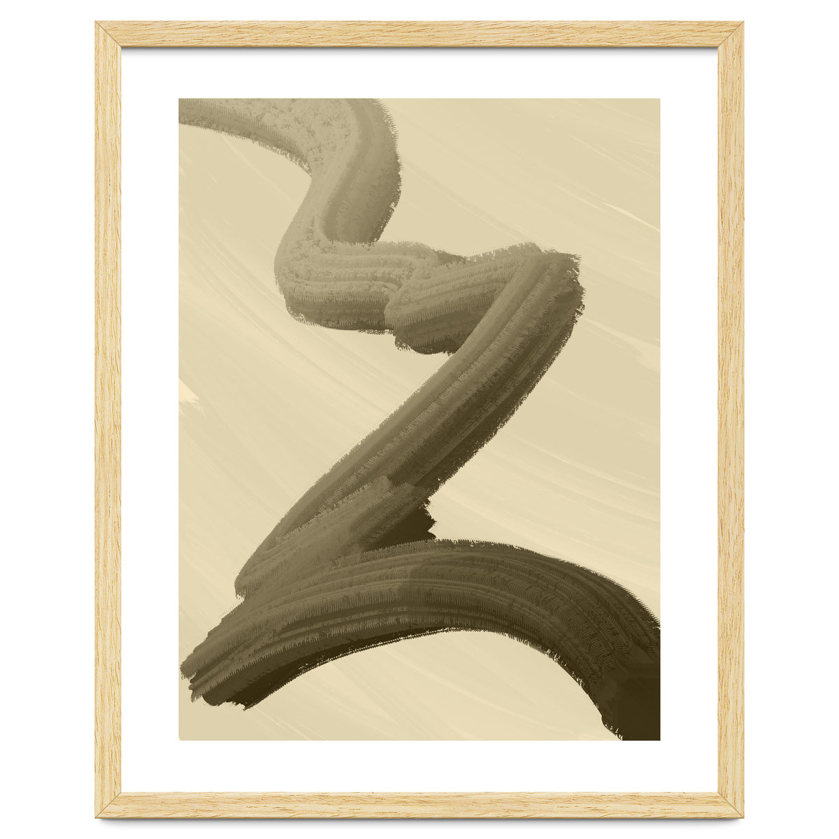 Brushstrokes in Sepia