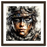 Warrior Woman With Aviator Goggles