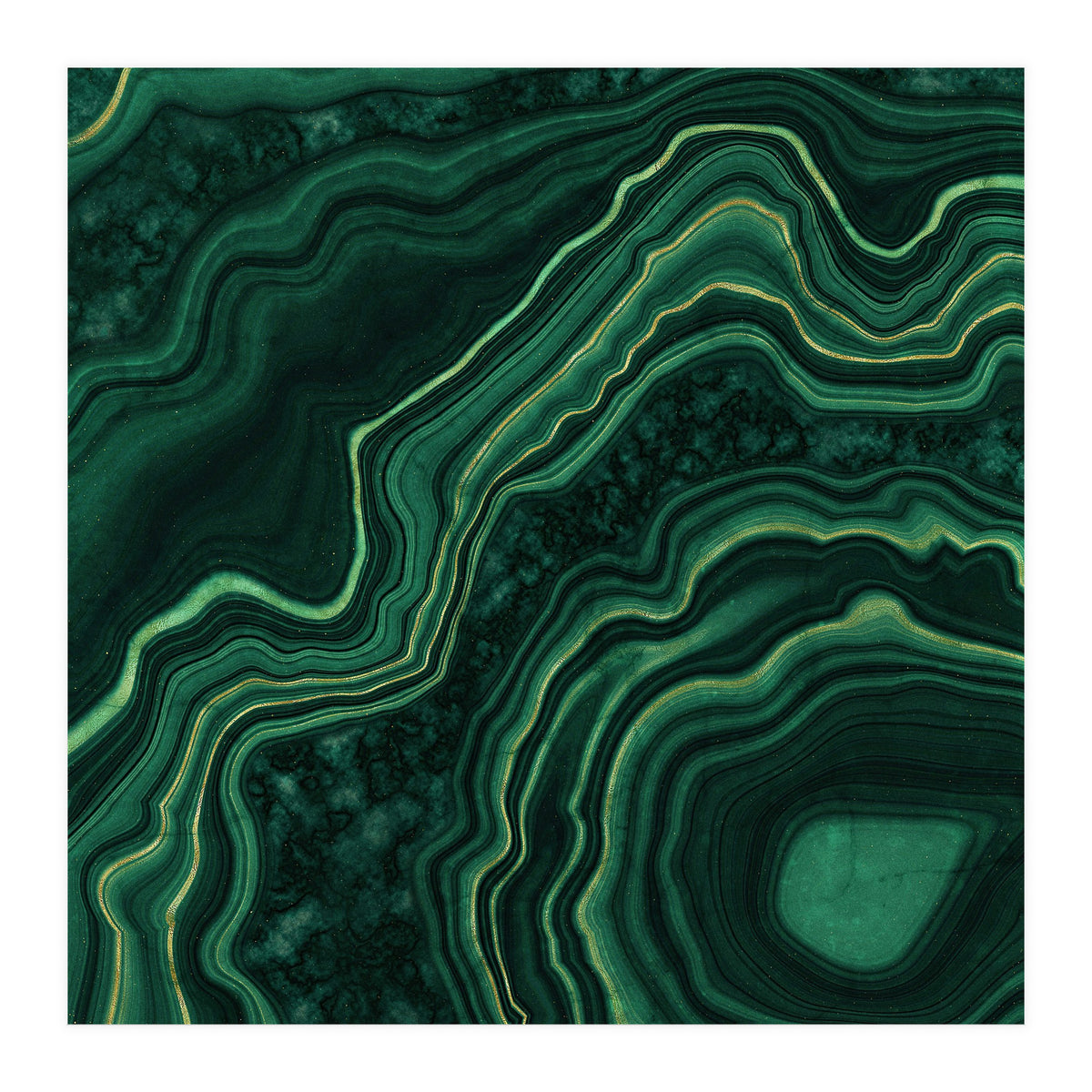 Malachite Texture 05 (Print Only)