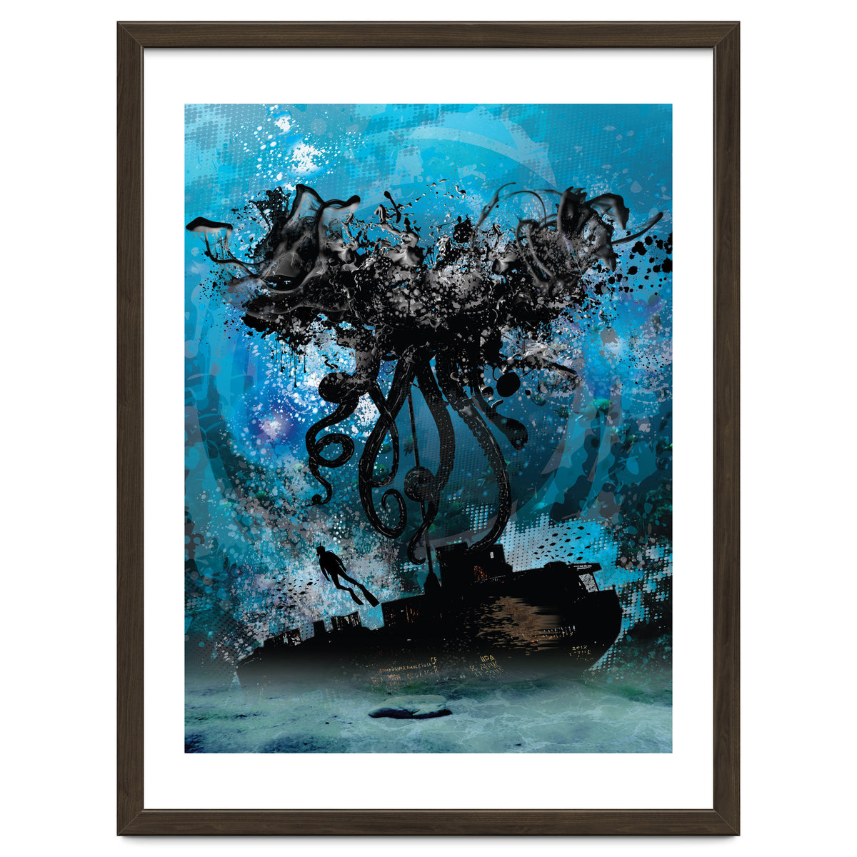 Ink Octopus Shipwreck