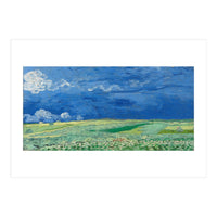 Wheatfield under Thunderclouds. Date: July 1890, Auvers-sur-Oise. Dimensions: 50.4 cm x 101.3 cm,... (Print Only)