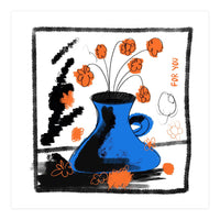 blue vase (Print Only)