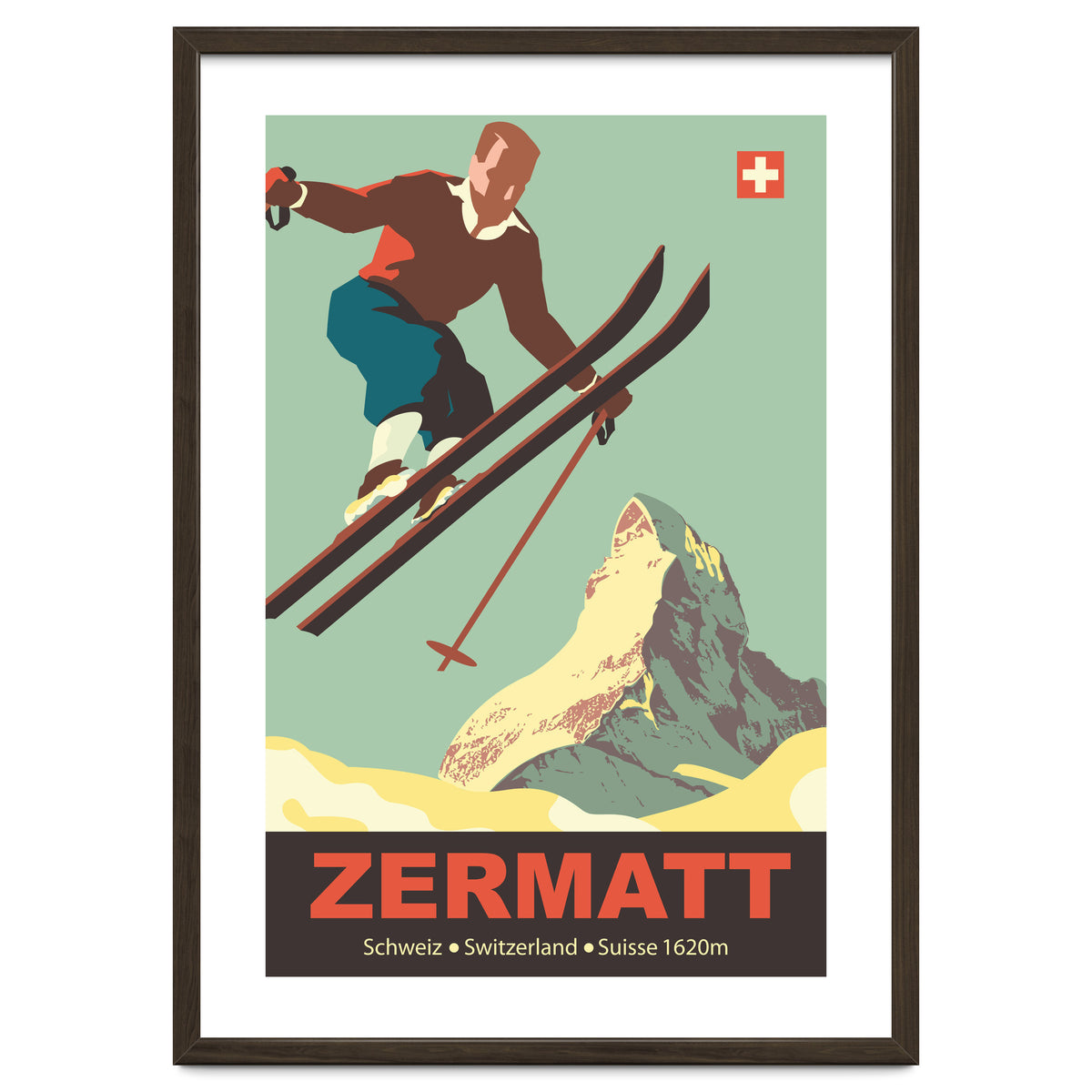 Ski Jump on Zermatt, Switzerland