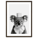 Koala, Toilet Paper Crown, Cute Animal Bathroom Art thumbnail