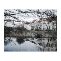 Residential house along the lake (Print Only)
