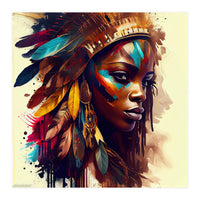 Powerful African Warrior Woman #5 (Print Only)