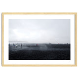 Tourists on the black sand beach - Iceland thumbnail