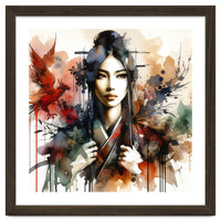 Phoenix Spirit Asian Warrior Portrait