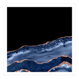 Navy & Rose Gold Agate Texture 17  (Print Only) thumbnail
