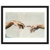 The Sistine Chapel; ceiling frescos after restoration. The creation of Adam. thumbnail