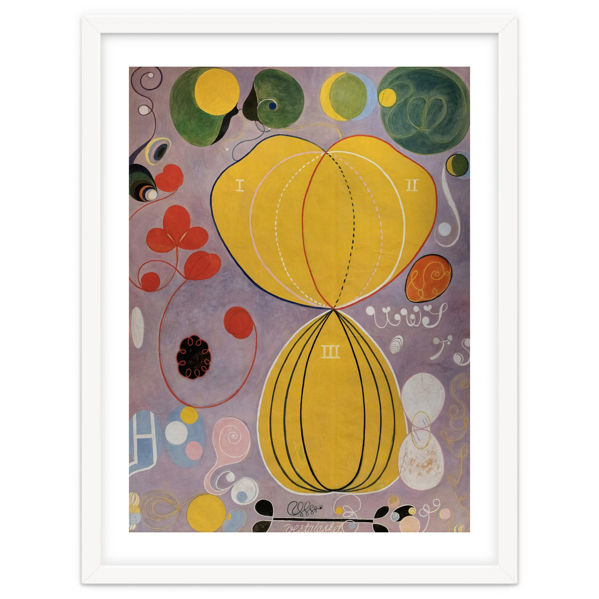 Hilma af Klint - The Ten Largest No 5 Adulthood Abstract Spiritual Art