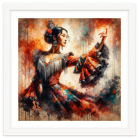 Majestic East Asian Flamenco Dancer