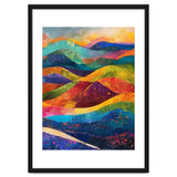 Vibrant Abstract Patchwork Landscape Art thumbnail