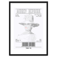 Receipt Art Audrey Hepburn