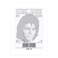 Receipt Art Michael Jackson (Print Only)