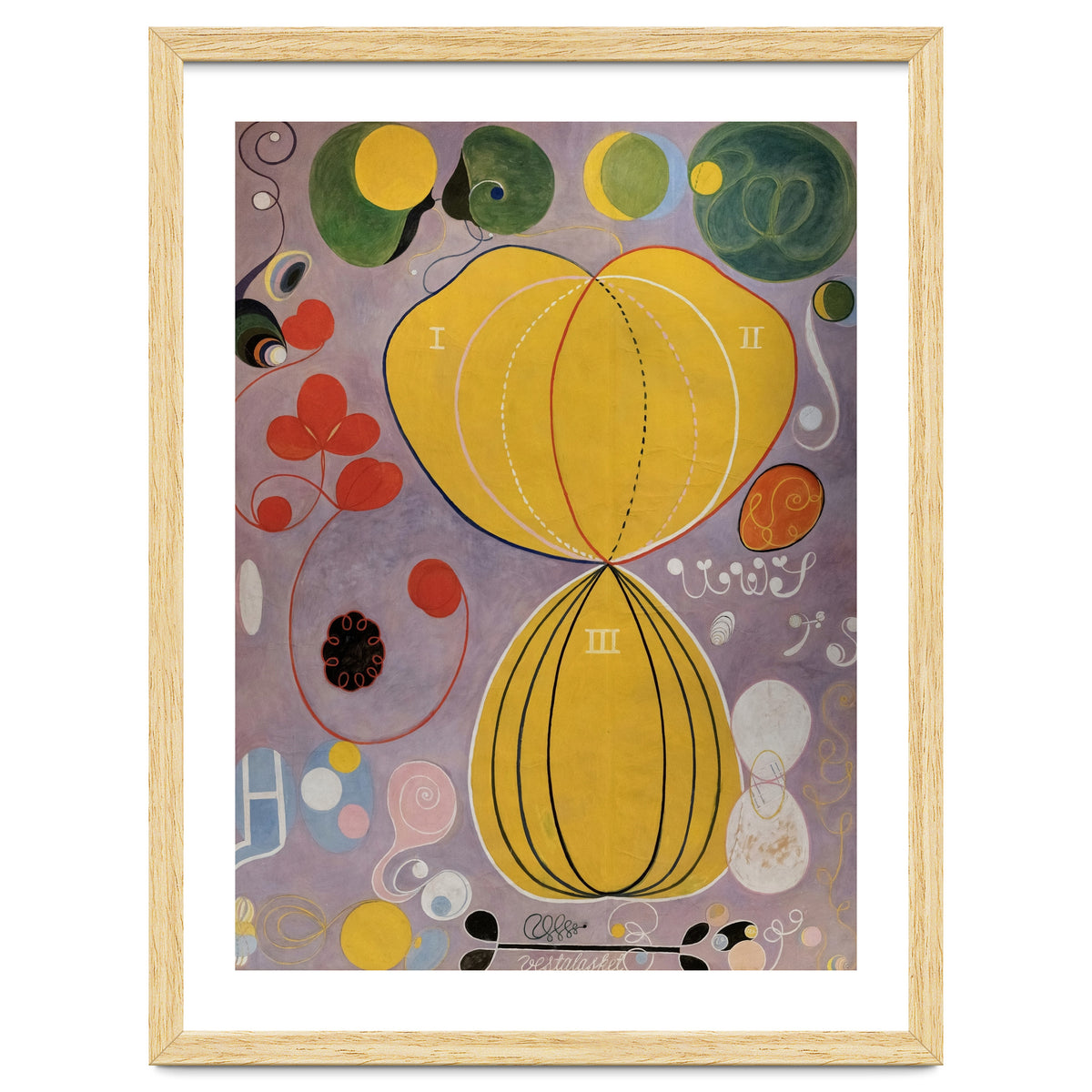 Hilma af Klint - The Ten Largest No 5 Adulthood Abstract Spiritual Art