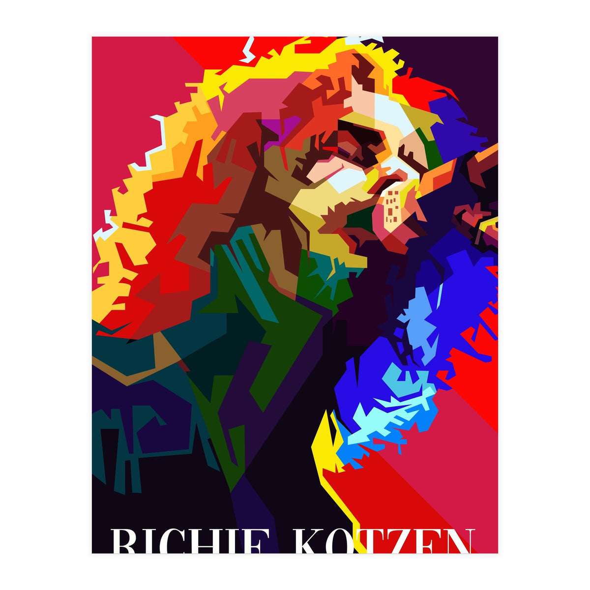 Richie Kotzen American Guitarist Singer Pop Art WPAP (Print Only)