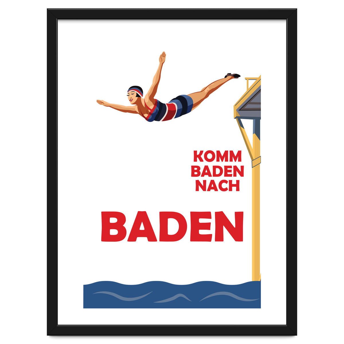 Baden Baden Swim Girl