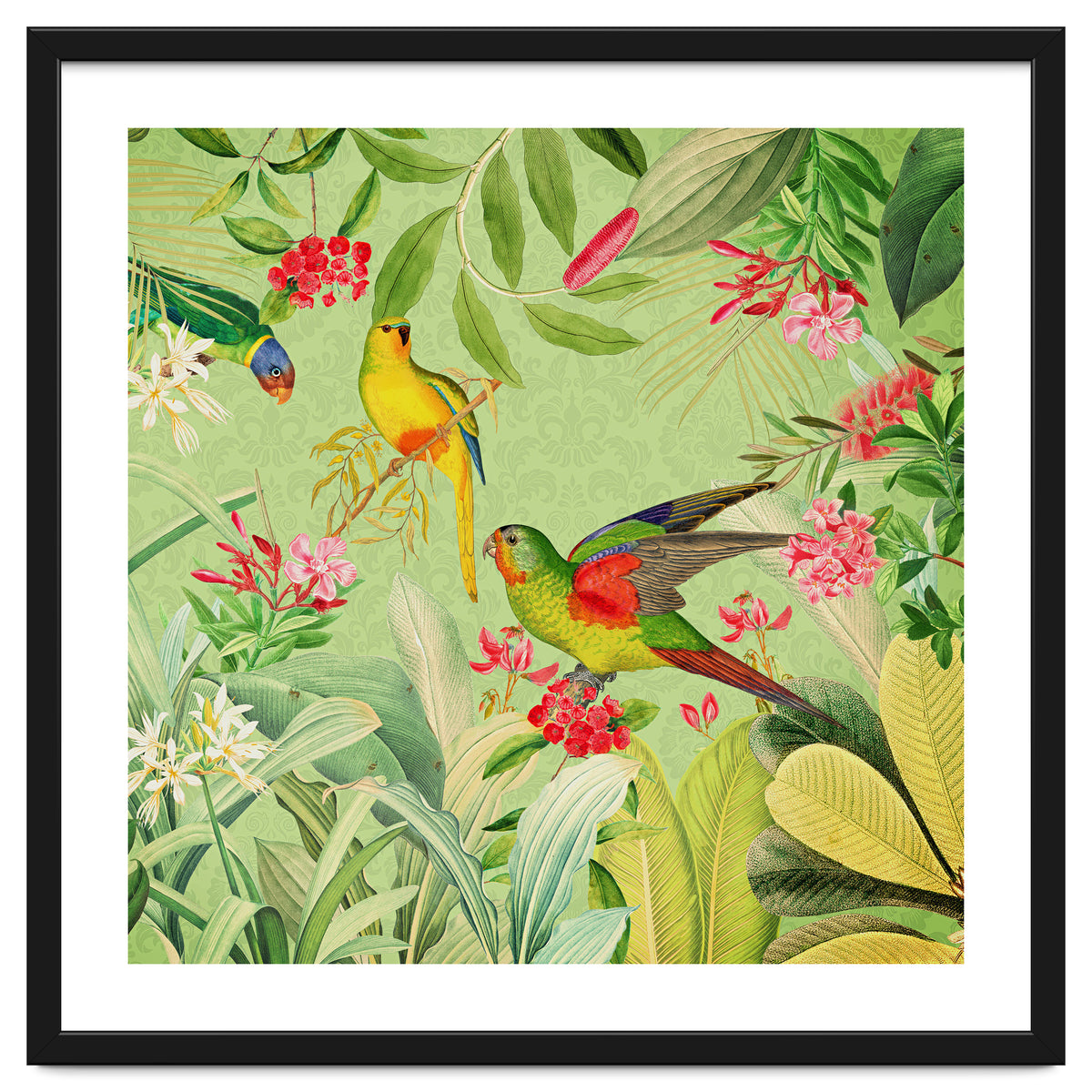 Summer Day Vintage Tropical Jungle