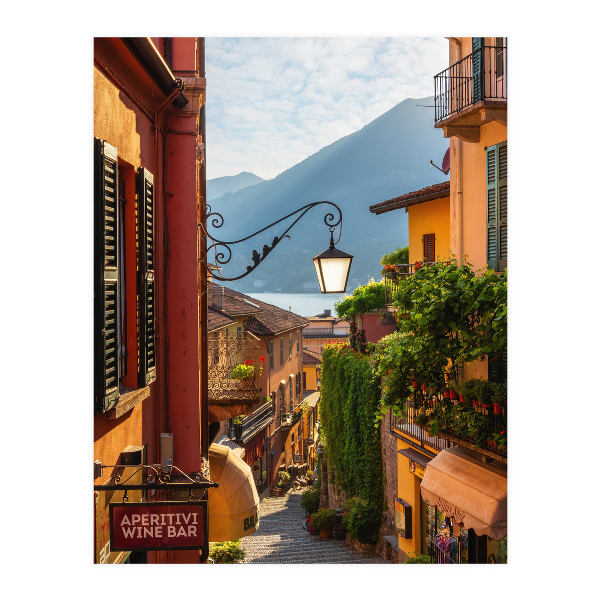 The famous street of Bellagio (Print Only)