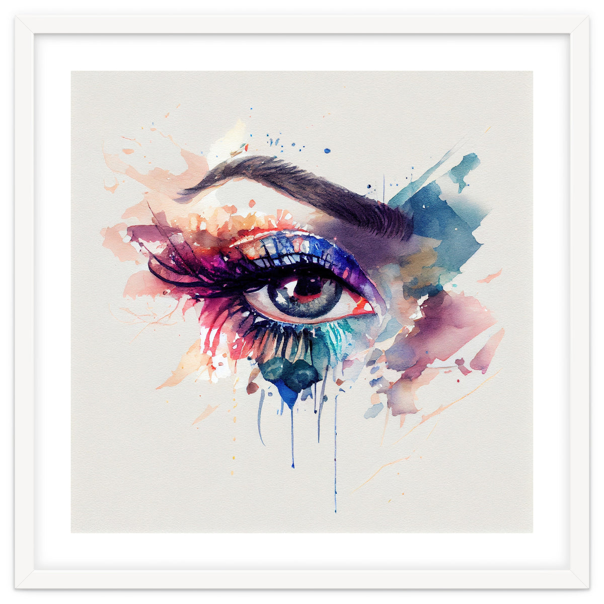 Watercolor Woman Eye #3