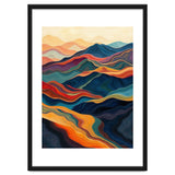 Abstract Mountain Landscape Art with Fluid Textures thumbnail