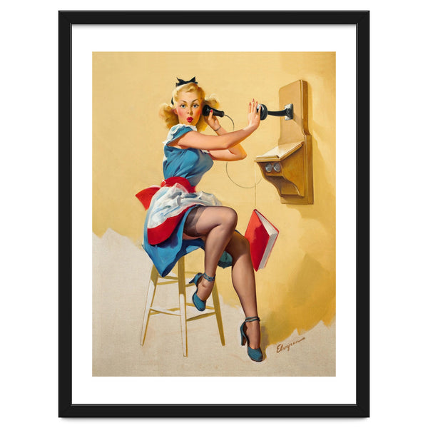Pinup Gossip Girl On The Phone