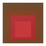 JOSEF ALBERS - HOMAGE TO THE SQUARE, RED, BROWN  (Print Only) thumbnail