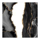 Black & Gold Agate Texture 07  (Print Only) thumbnail