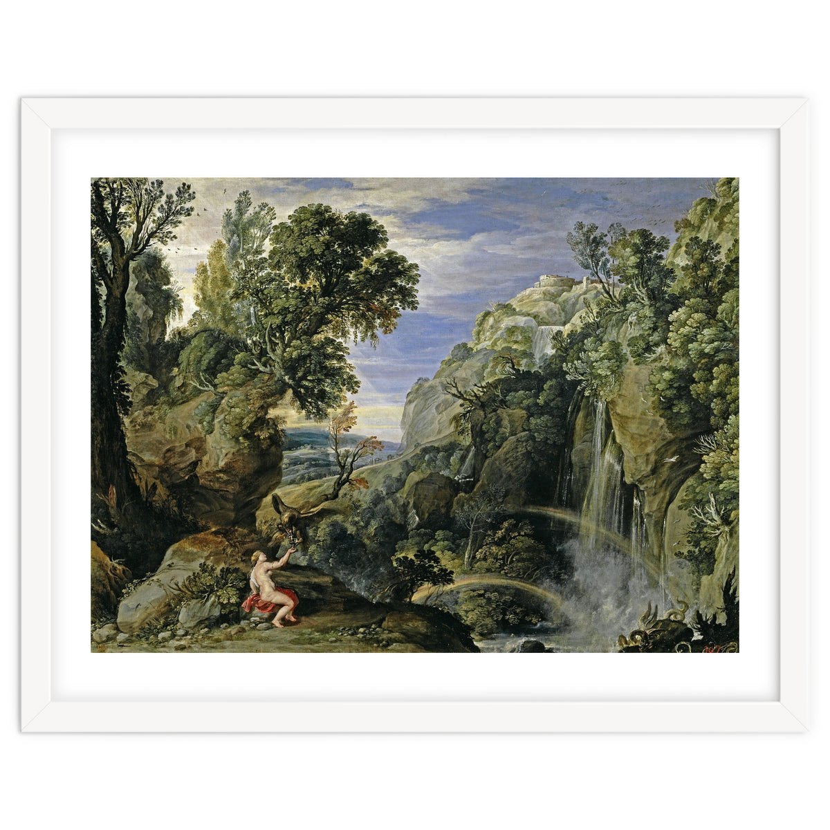Pedro Pablo Rubens; Paul Bril / 'Landscape with Psyche and Jupiter', 1610; ca. 1630, Flemish Scho...
