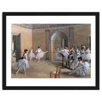 The Dance Foyer at the Opera on the rue Le Peletier, 1872 - 32x46 cm - oil on canvas.