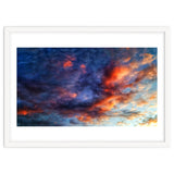Cloudy sky at sunset thumbnail