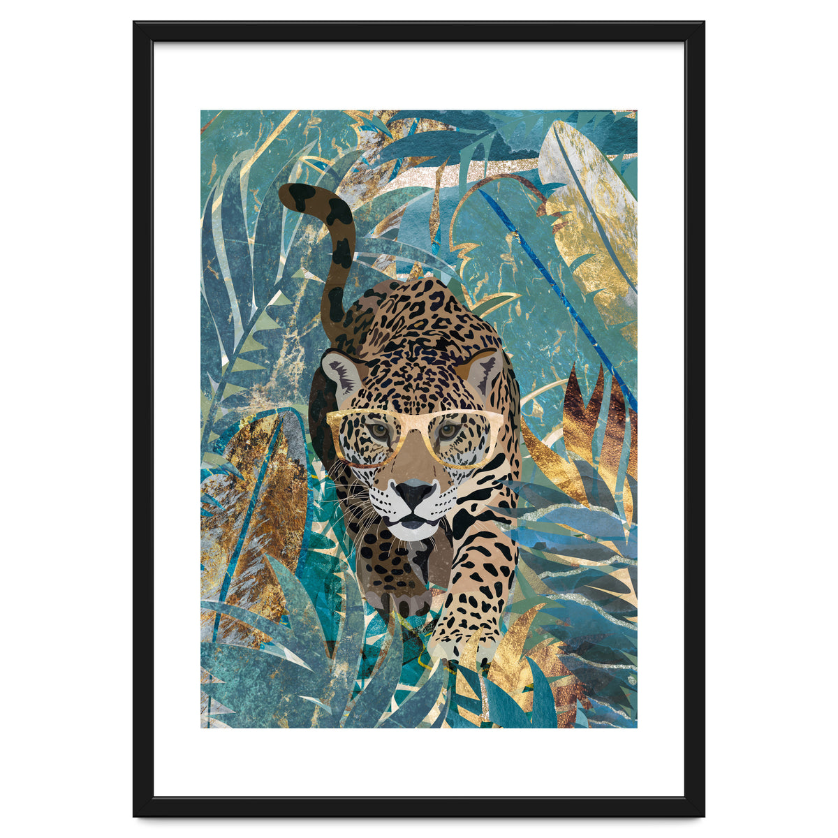 Jaguar in the jungle