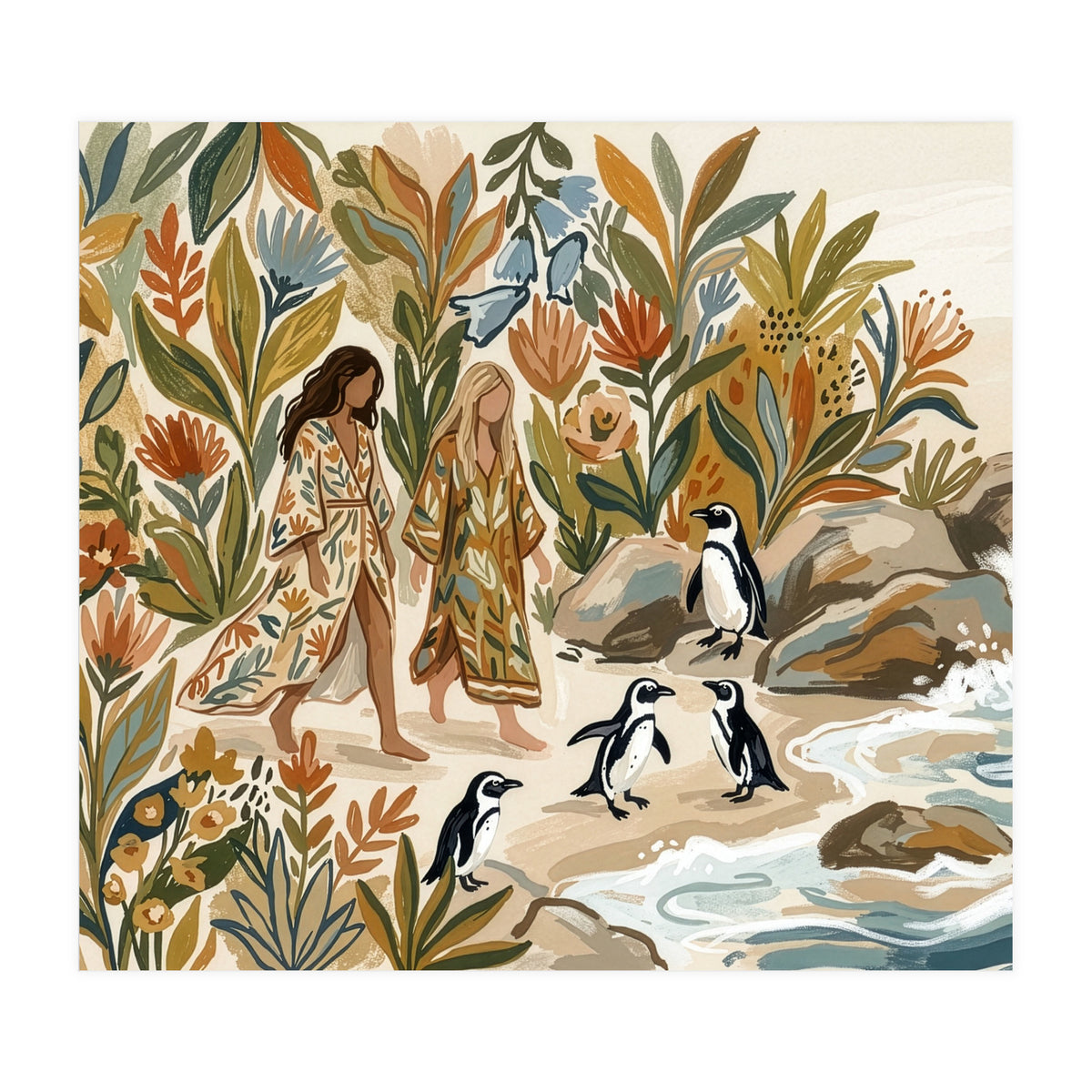 Bohemian Coastal Stroll (Print Only)