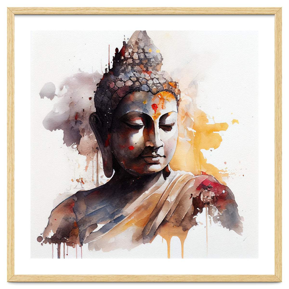 Watercolor Buddha #3